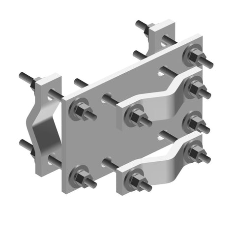 Crossover V-Clamp Style: Joins Two 1-1/2" to 3-1/2" OD Round Members